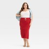 Women's Leisure Studio French Terry Midi Pencil Skirt - Universal Thread™ - 3 of 3