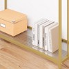 Console Table, Sofa Tables Narrow Entryway Table with Glass Shelf and Metal Frame, 41.5" Behind Couch Table - 4 of 4