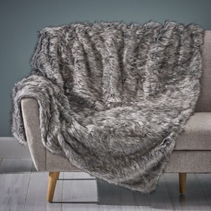 Kumasinova Cozy Faux Fur Throw Blankets,Boho Fluffy Blanket & Throws for Anthropologie Home Decor,Fall Throw Blanket for Couch & Bed,50x60 Inches - 1 of 4