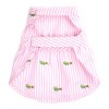 The Worthy Dog Embroidered Alligator Stripe Seersucker Adjustable Pet Dress - 2 of 3