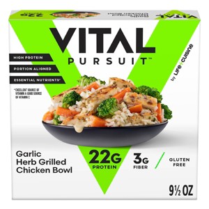 Vital Pursuit Gluten Free Frozen Garlic & Herb Roasted Chicken Bowl - 9.5oz - 1 of 4