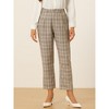 INSPIRE CHIC Women's High Waist Elastic Back Two Slant Pockets Office Work Ankle Pants - 3 of 4