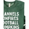 Women's Unisex Flannels Bonfires Football Pumpkins Sweatshirt - OAT COLLECTIVE - 2 of 2