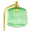 63" Wyatt Globe Shade Floor Lamp Green - River of Goods: UL Listed, Metal Base, Push Button Switch - 3 of 4