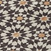 Charcoal Silver And Copper Floral Medallion Washable Indoor Outdoor Area Rug - 4 of 4