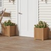 HOMLUX Hardwood Outdoor Plants Stand with Detachable Bench 2 Planter Boxes - 4 of 4