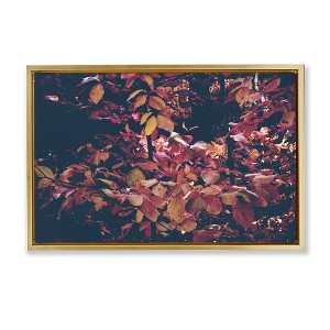 Stupell Industries Dusky Forest Leaves Black Framed Floater Canvas Wall Art - 1 of 4