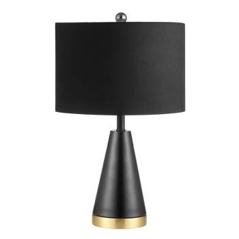 Penla Table Lamp (Set of 2) - Black/Brass Gold - Safavieh.