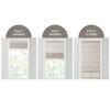 Dsvimoy Curtain Panel Linen Blend Cordless Roman Shade Light Filtering for Home Use, White, 10.24"*5.32"*7.48" - 4 of 4