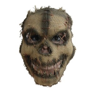 Halloween Express Adult Scary Scarecrow Costume Mask -  - Beige - 1 of 1
