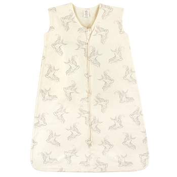 Touched by Nature Baby Girl Organic Cotton Sleeveless Wearable Sleeping Bag, Sack, Blanket, Bird