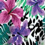 leopard tropical floral