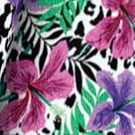 leopard tropical floral