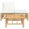 Lounge Set with Cream White Cushions BamboovidaXL - 3 of 4