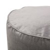 Vynxaria Shimon Cylinder Pouf ¨C Versatile Ottoman & Floor Cushion for Any Space - 3 of 4