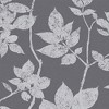 Luna Pepper Grey and Silver Leaves Trail Paste the Wall Wallpaper - 4 of 4
