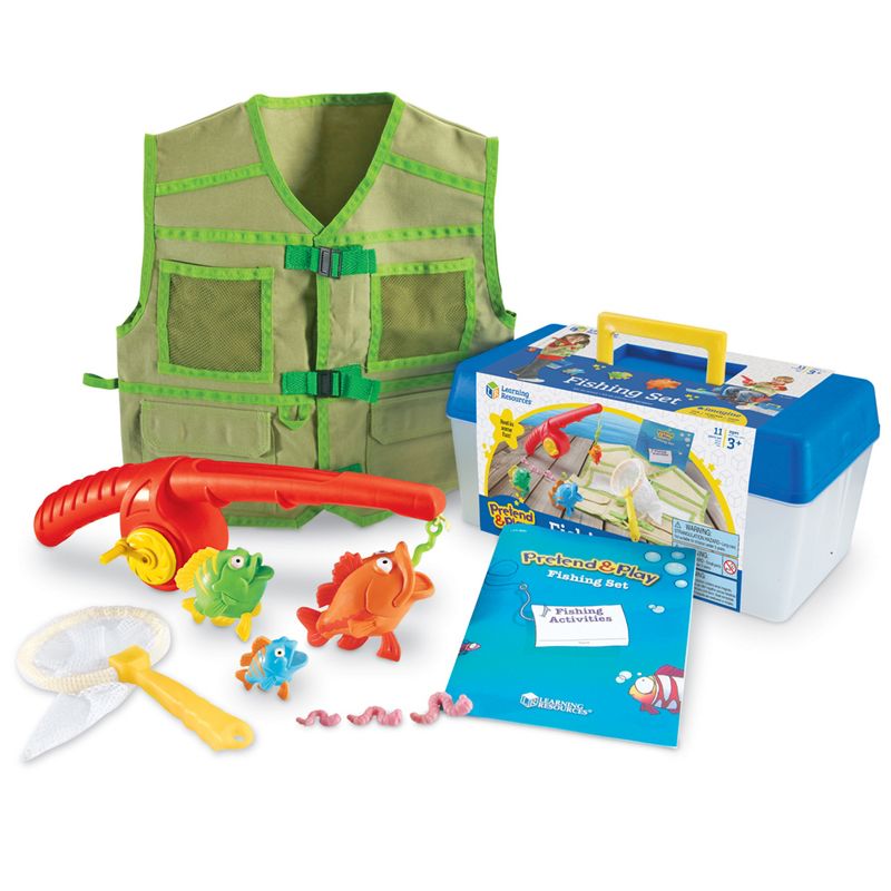 Learning Resources Pretend and Play Fishing Set,  11 Pieces, Ages 3+, 1 of 7