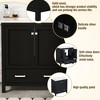 ALEXOUN Bathroom Vanity with Ceramic Sink,Wood Floor Standing Bathroom Vanity Cabinet with Double-Layered Storage Shelves & Divided Drawer - 4 of 4