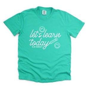 Simply Sage Market S.W.Smiley Let's Learn Today Pencil Garment Dyed Tee - 1 of 4