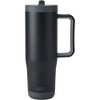 BUILT 40 Ounce Double Wall Stainless Steel Cascade Tumbler with Flip Up Straw Lid and Handle, Hot or Cold Tumbler - 3 of 4