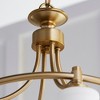 Quorum Lighting Rossington 4-Light Nook Pendant, Aged Brass, 21W x 18H, Dry Rated - 3 of 3