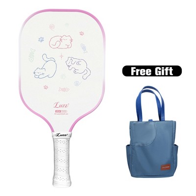 Luzz T700 Carbon Fiber Pickleball Paddle with Sandblasted Surface & Honeycomb Core Racket - Includes Free Versatile Tote Bag