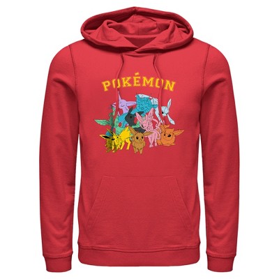 Men's Pokemon Eeveelutions Pull Over Hoodie