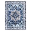 Washable Rug Vintage Medallion Area Rugs Non-Shedding Floor Mat Throw Carpet for Living Room Bedroom, 9' x 12' Blue - 2 of 4