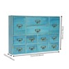 YIYIBYUS Traditional 12 Tabletop Drawers Wood Chest Storage Cabinet - 3 of 4