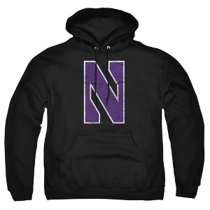 Northwestern University Official Distressed Primary Adult Pull-Over Hoodie - 1 of 4