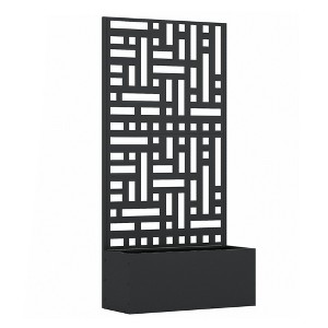 Lirago,Black Iron Planters with Hollow Pattern Screen-Functional Decorative Wall with Climbing Frame for Indoor/Outdoor - 1 of 4