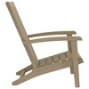 vidaXL Patio Adirondack Chair, Light Brown, Polypropylene - 4 of 4