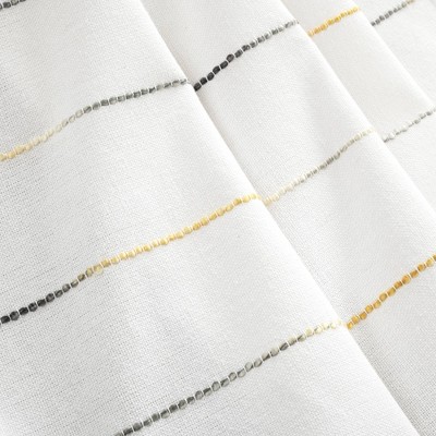 Contemporary Ombre Stripe 50"x60" Yellow & Gray Cotton Throw