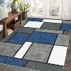 Machine Washable Area Rug Modern Geometric Low Pile Non Slip Non Shedding Indoor Carpet for Living Room Bedroom Office - 2 of 4