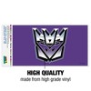 Transformers Decepticon Symbol Retro Automotive Bumper Sticker - 3 of 4