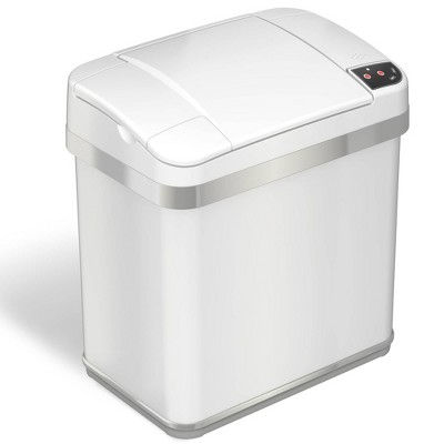 halo quality 2.5gal Multifunction Sensor Trash Can White