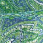 green paisley