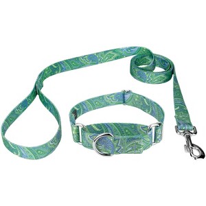 Country Brook Petz Martingale Collar and Leash - Paisley Collection - 1 of 4