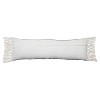 12"x40" Oversized Indoor & Outdoor Vibe by Haskell Geometric Lumbar Pillow Cover Slate/Ivory - Jaipur Living: Woven Polyester - 2 of 3