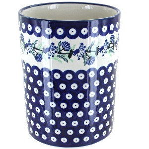 Blue Rose Polish Pottery 832 Zaklady Utensil Jar - 1 of 1