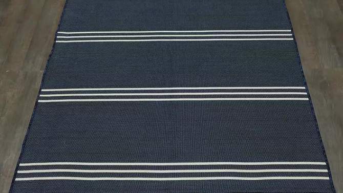 Stripe Outdoor Rug Navy - Threshold™, 2 of 10, play video