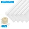 Unique Bargains Decorative Elegant Waterproof Matte Gift Wrap Paper with Ribbon 1 Set - 3 of 4