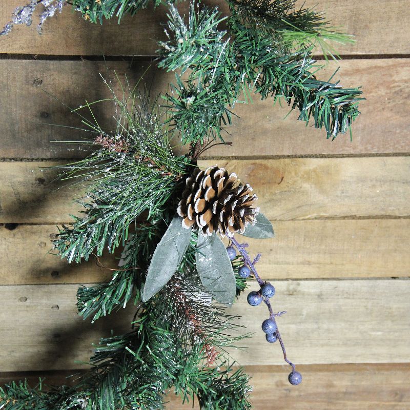 Northlight 6' x 10" Unlit Mixed Pine, Blueberries and Pine Cone Artificial Christmas Garland, 4 of 7
