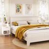 LIVAREEmlen 22.83'' H Modern White Nightstand with One Drawer and Open Shelf, Gold Accented Handle, Ideal for Bedroom Decor - 3 of 4