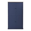 ACEPANO 71.3 in. H Vertical Kitchen Pantry Cabinet with 2 Drawers, 2 Adjustable Shelves & 8 Door Shelves-Blue - 3 of 4