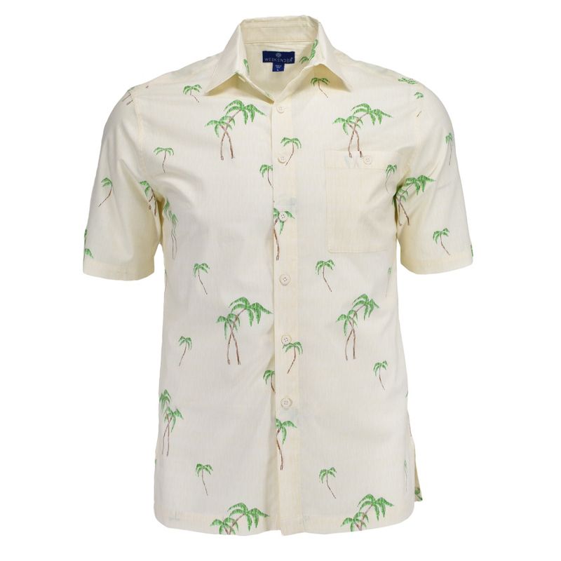 Weekender Men's Aloha Hawaiian Print Short Sleeve Shirt, 1 of 4