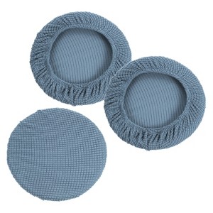 Unique Bargains Round Washable Elastic Bar Seat Cover for Dia 11"-16" Chair 3 Pcs - 1 of 4