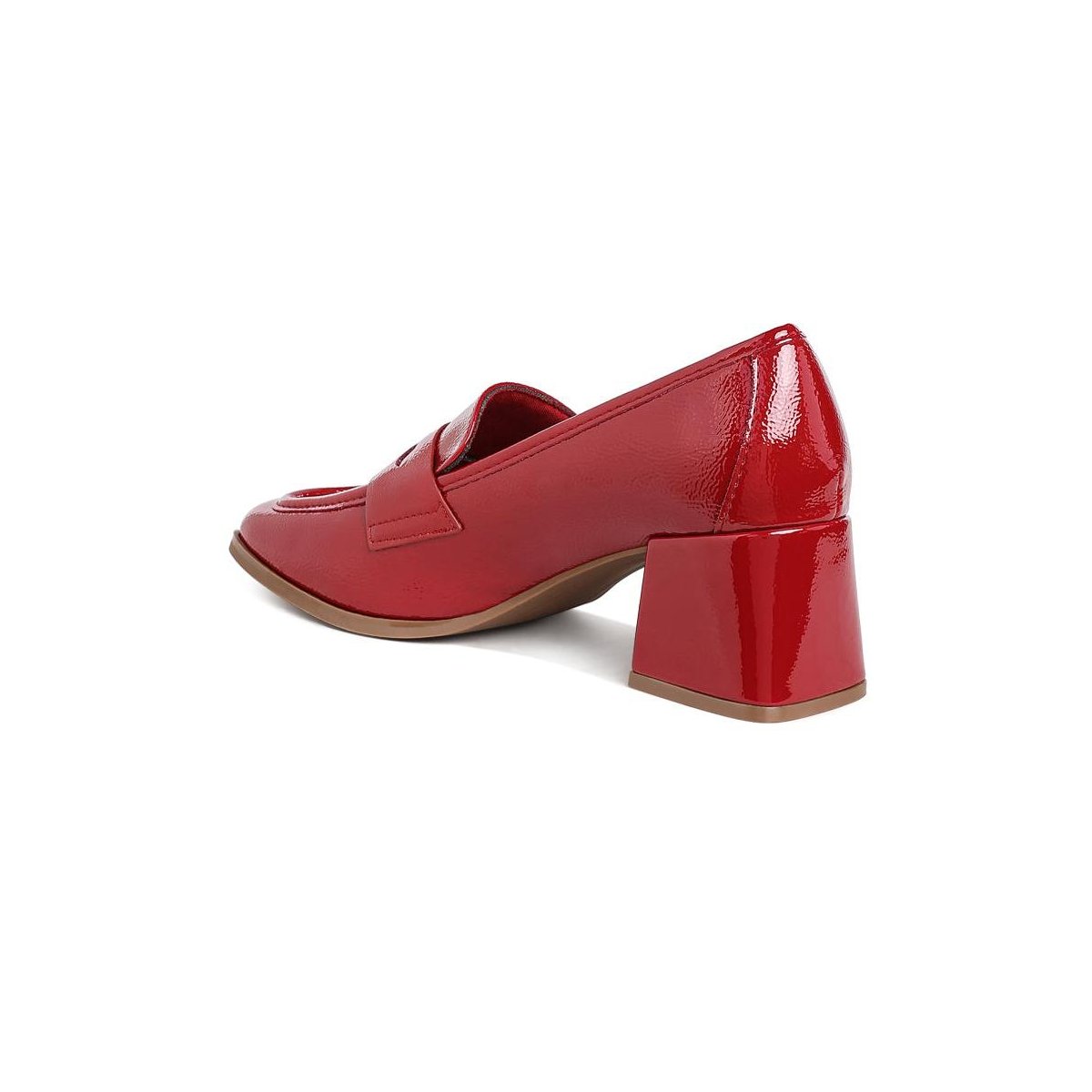 Женские туфли London Rag Womens Umdoni Penny Strap Block Heel Loafers 5 — фото 3