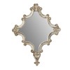 Vynxaria 30" x 23.5" Artistic White Diamond Scrollwork Mirror for Home Accent - 3 of 4