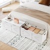 Storage Chest, 30 in /39.4 in/24.8 in/ Toy Chest with Lids, Wood Rattan Toy Box for Boys Girls with Safety Hinge - 3 of 4
